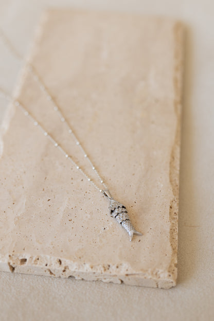 Collier Fish argent