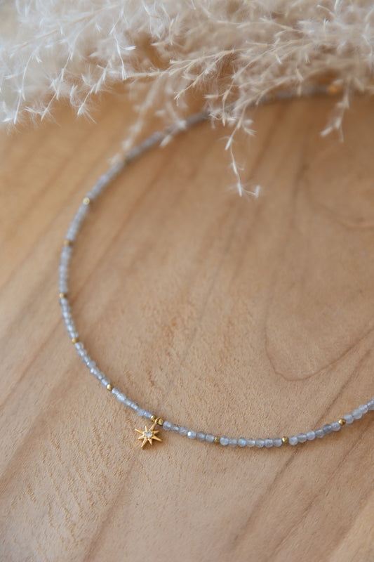 Collier Stella pierre de Labradorite