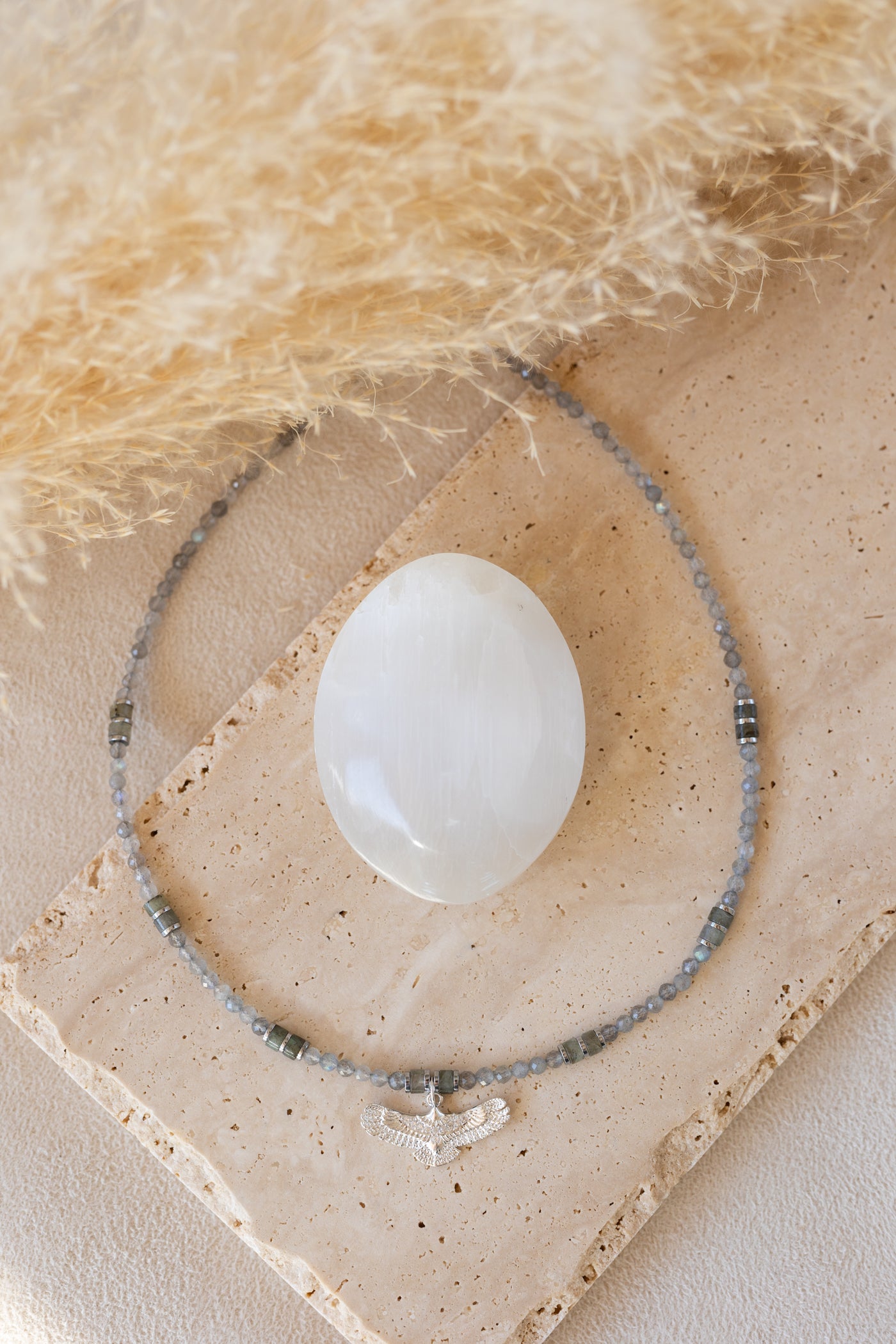 Collier stella  et Aguila Labradorite argent