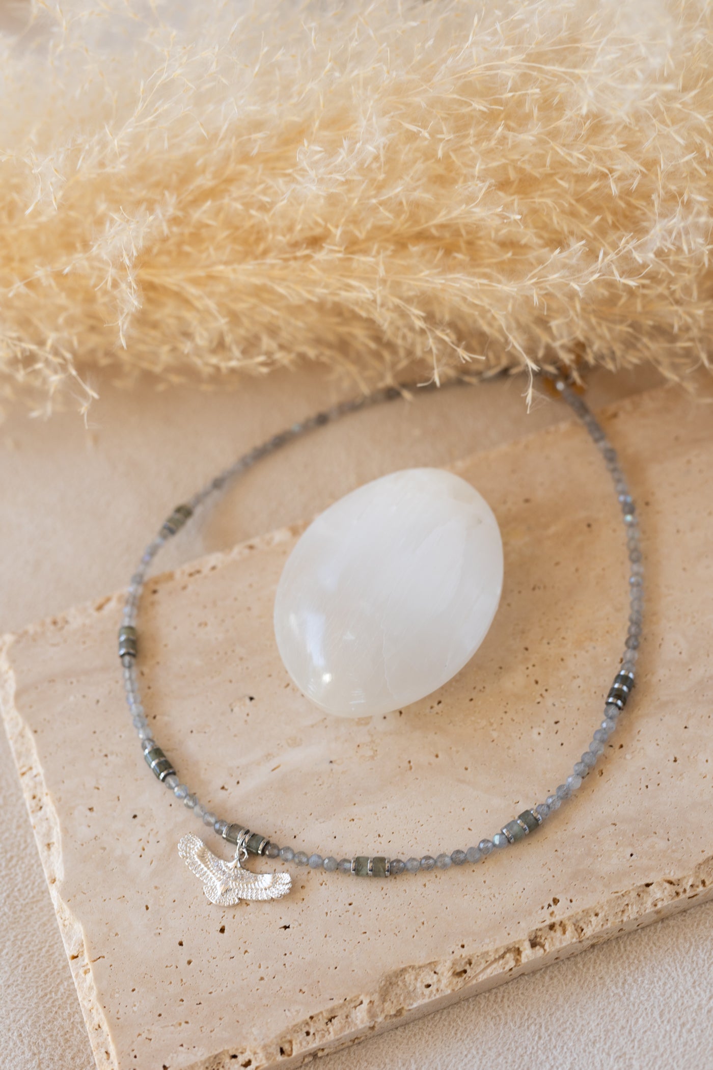 Collier stella  et Aguila Labradorite argent