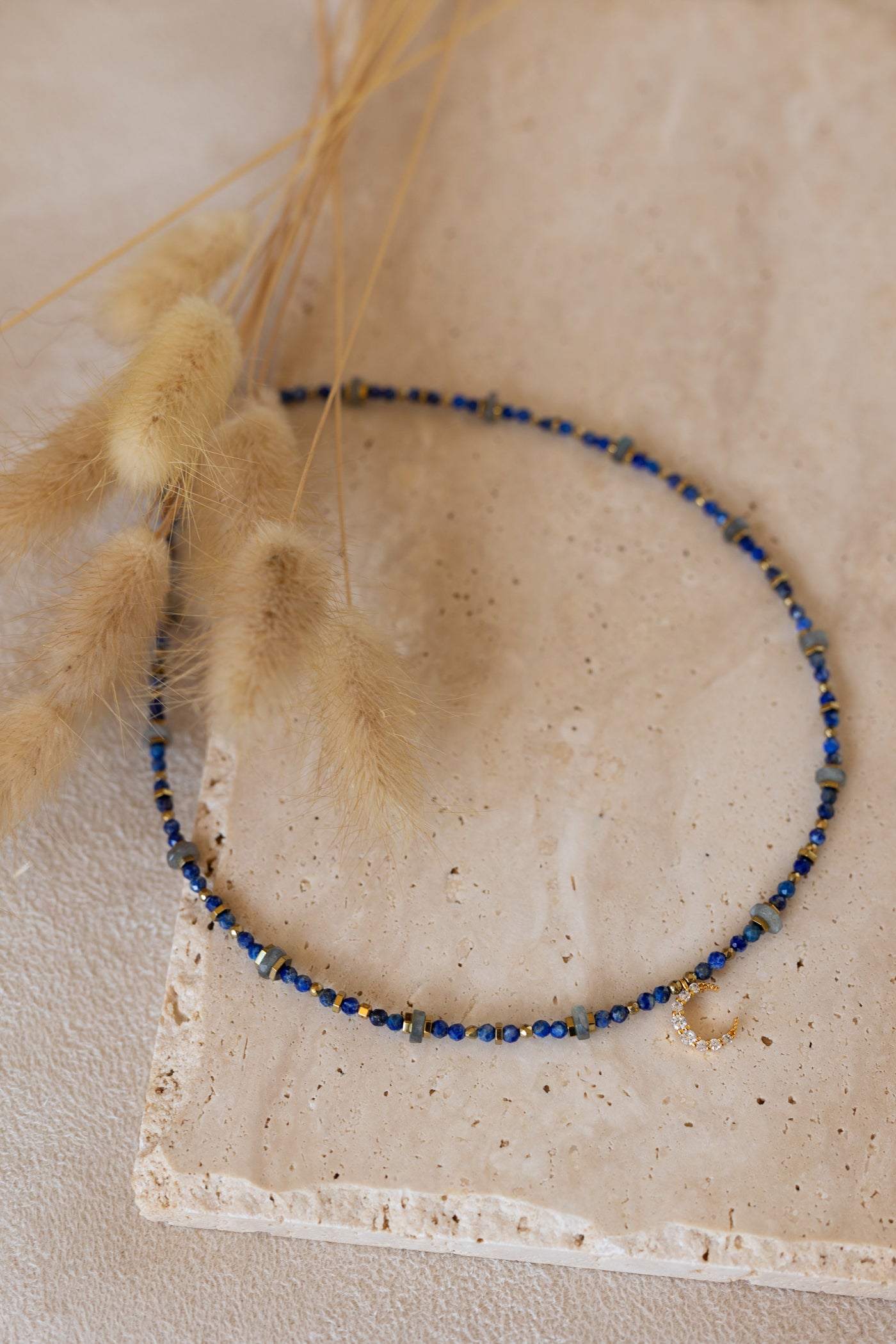 Collier Luna Lapis-Lazuli labradorite