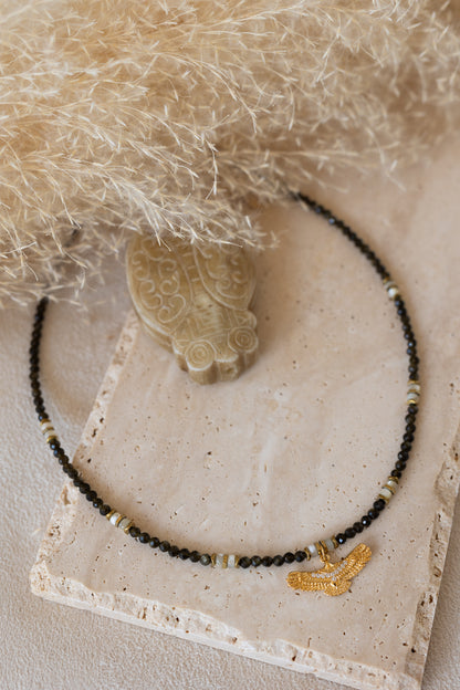 Collier Aguila obsidienne