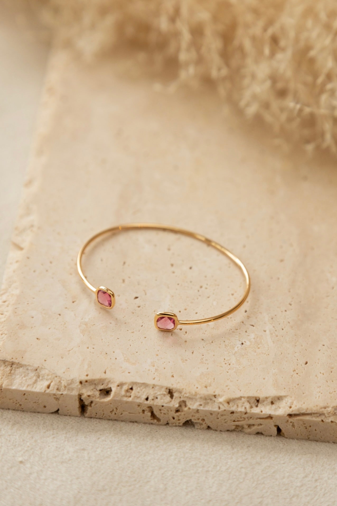 Bracelet jonc Nina tourmaline