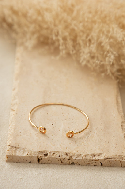 Bracelet jonc  Nina cornaline