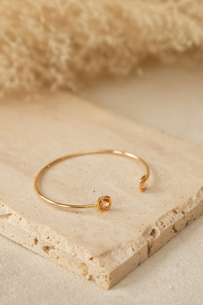 Bracelet jonc  Nina cornaline