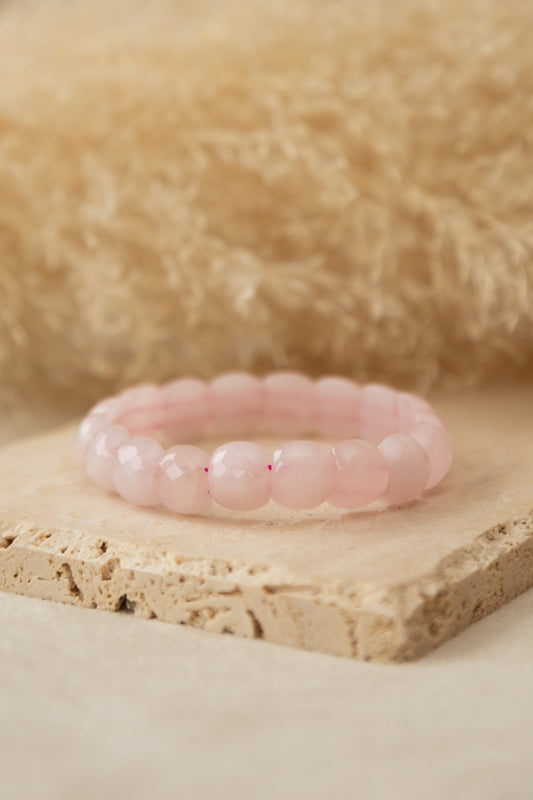 Bracelet Gemme quartz rose 