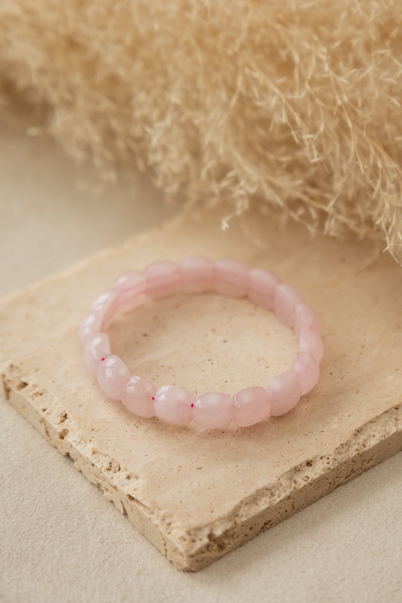 Bracelet Gemme quartz rose 
