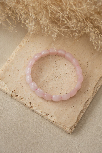 Bracelet Gemme quartz rose 