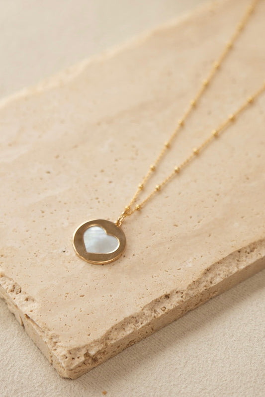 Collier Love nacre or