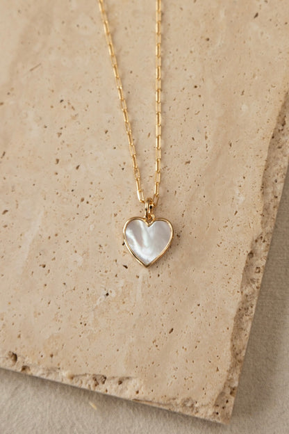 Collier Amore nacre or coeur