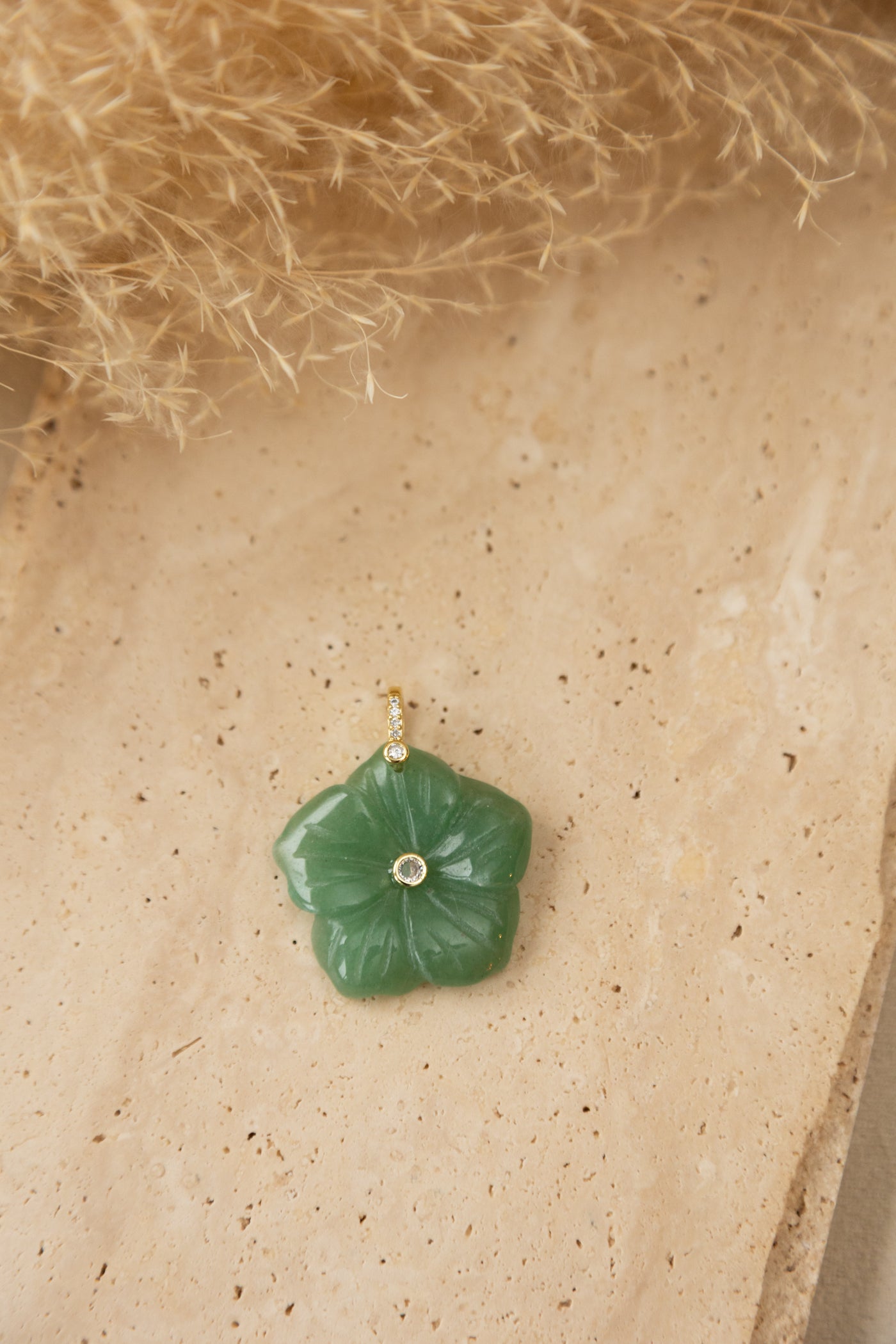 Pendentif Fleur aventurine