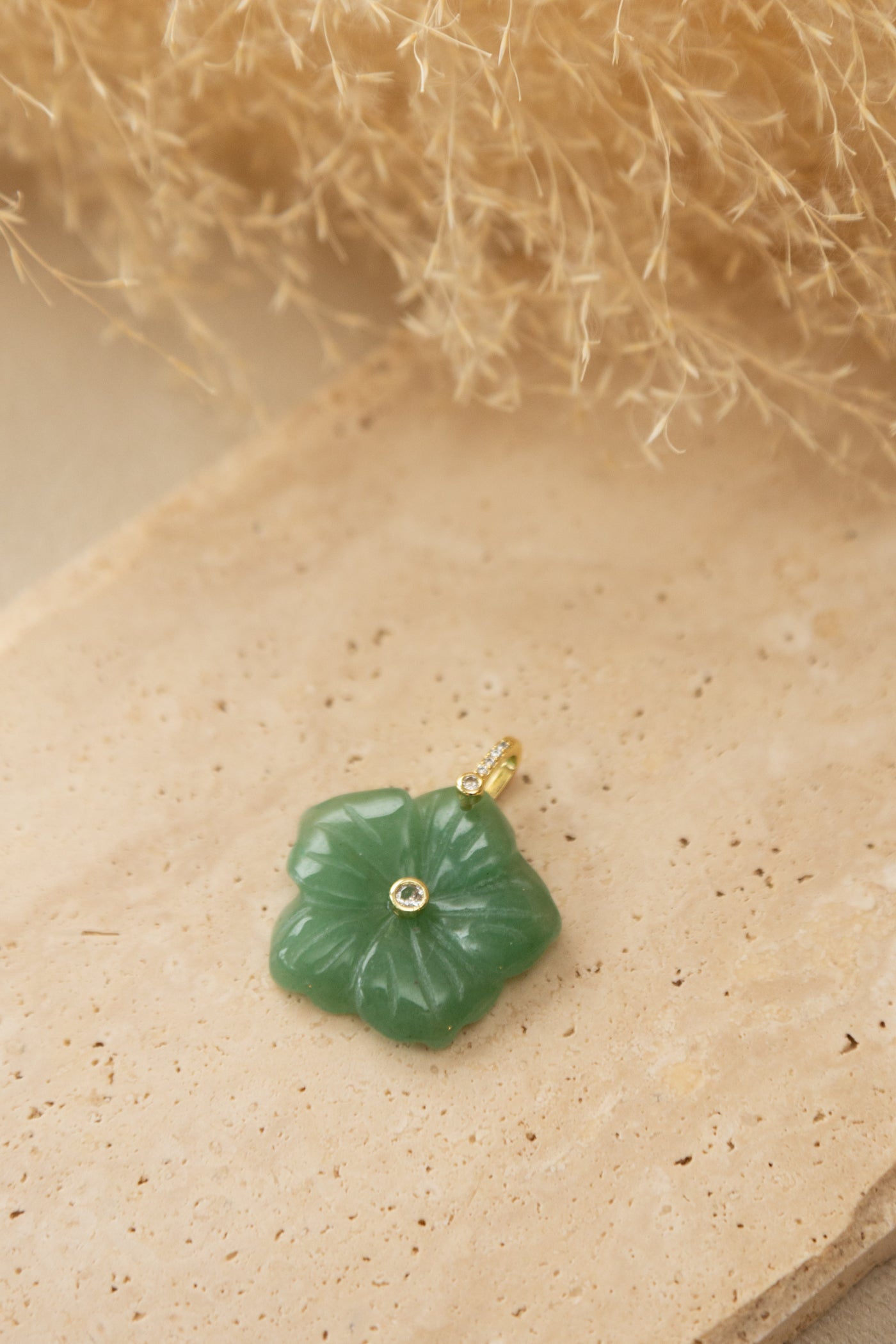 Pendentif Fleur aventurine
