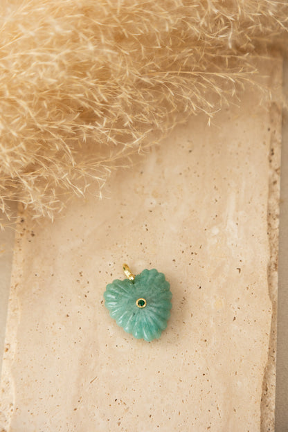 Pendentif Love amazonite
