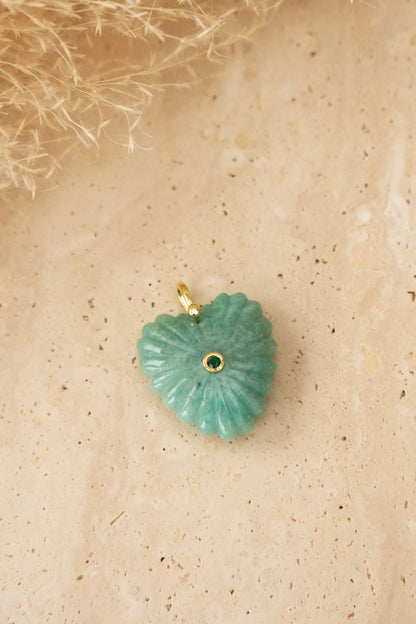 Pendentif Love amazonite