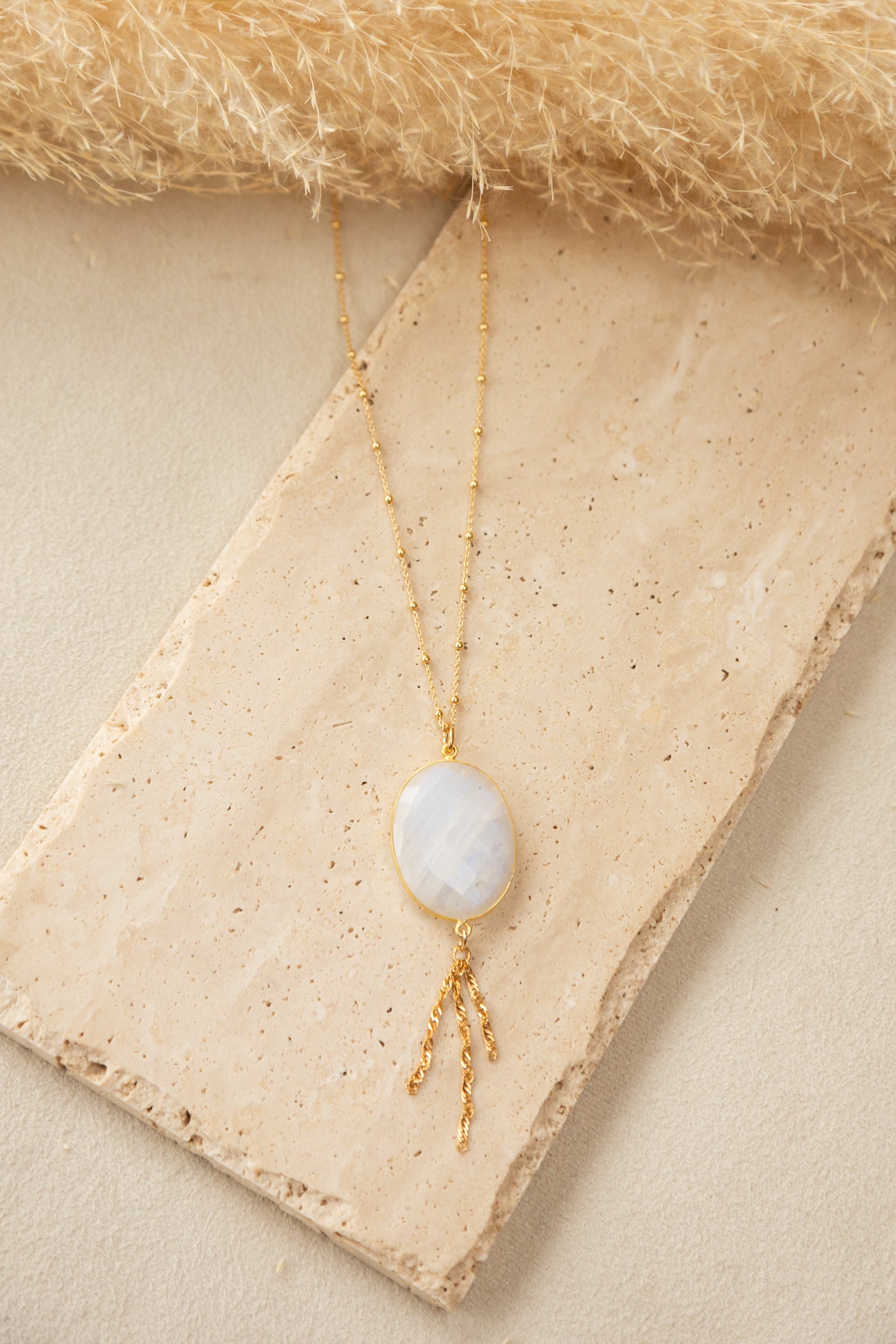 Collier Sélène pierre de lune