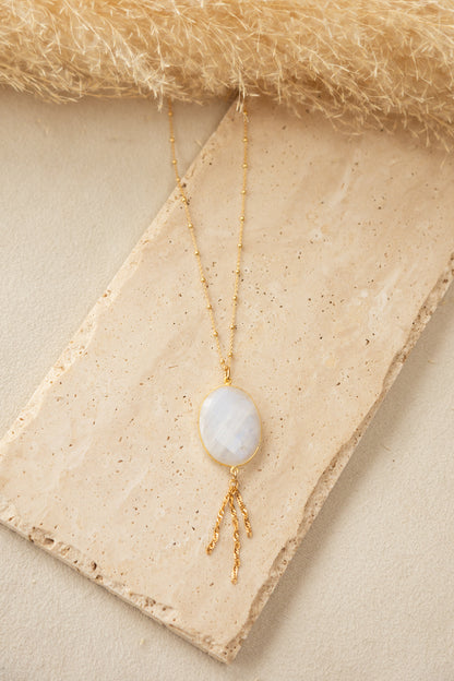 Collier Sélène pierre de lune