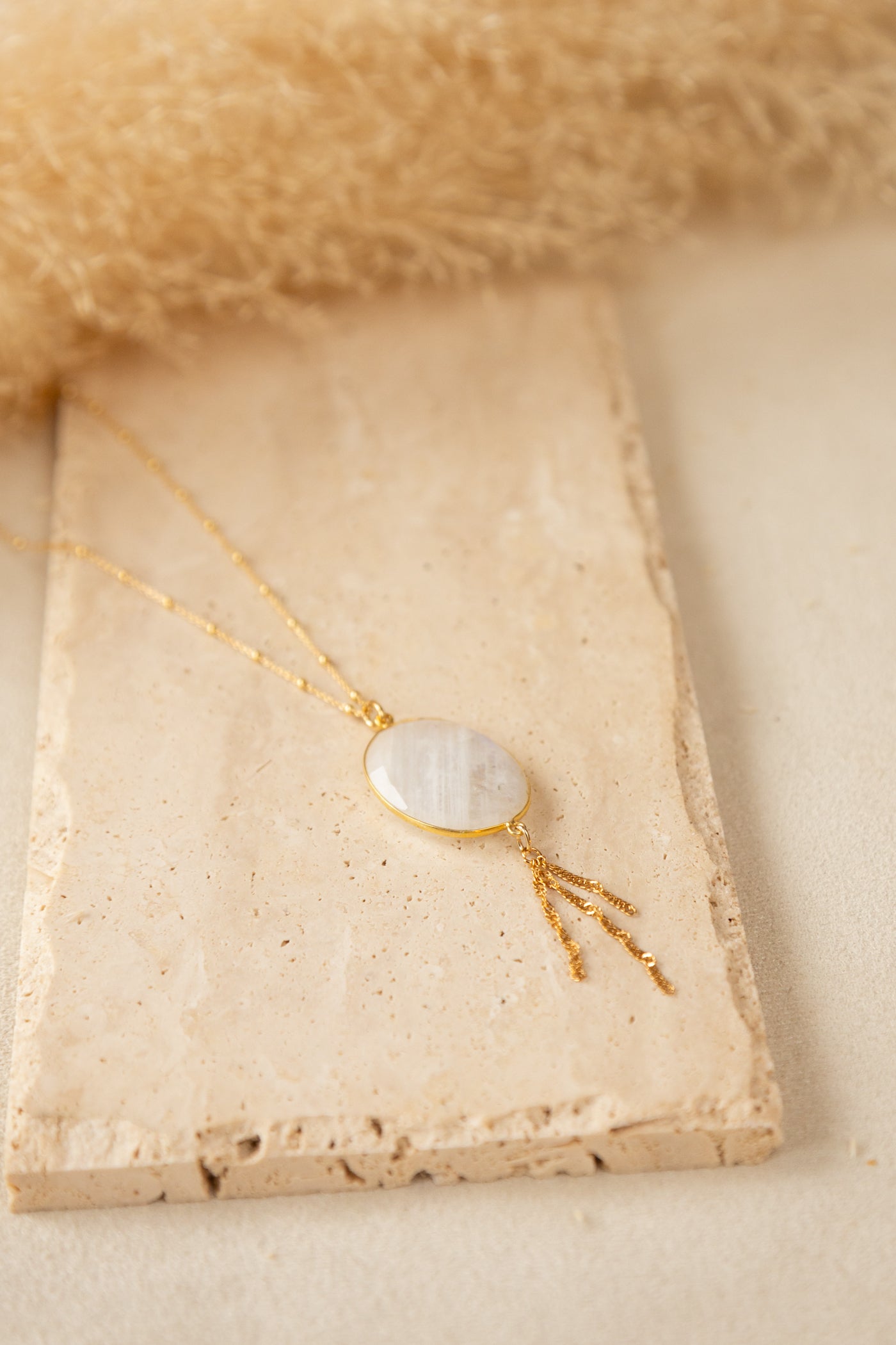 Collier Sélène pierre de lune