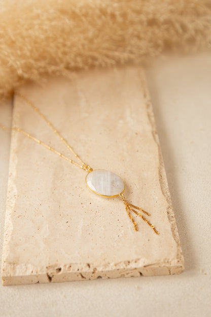 Collier Sélène pierre de lune