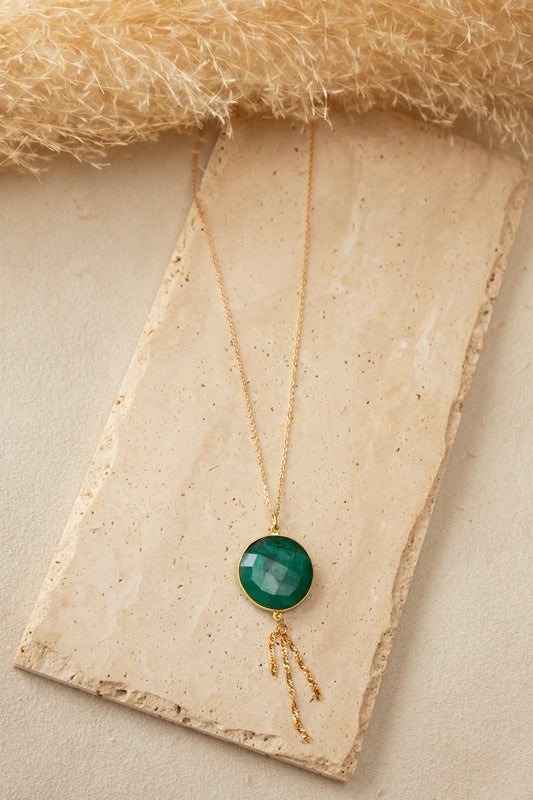 Collier Sélène malachite