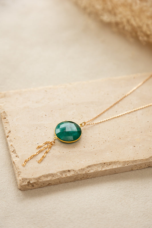 Collier Sélène malachite