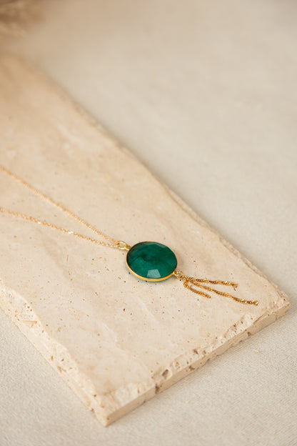 Collier Sélène malachite