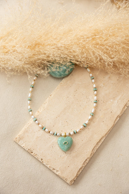 Collie Love Amazonite perles