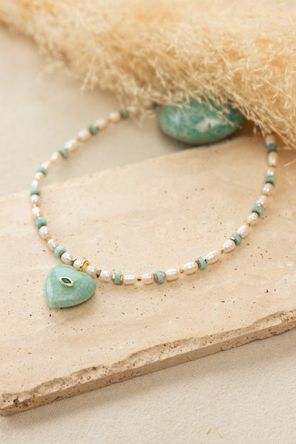 Collie Love Amazonite perles