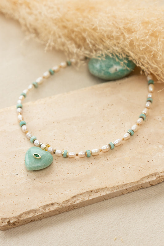 Collie Love Amazonite perles