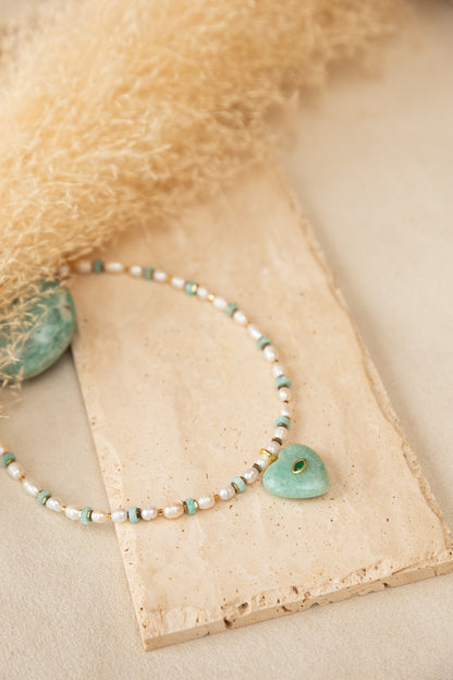 Collie Love Amazonite perles