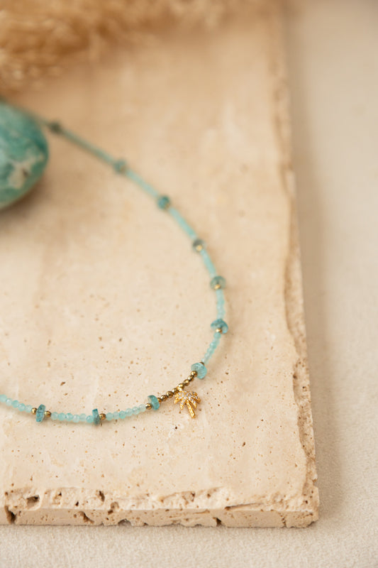 Collier Palmier amazonite