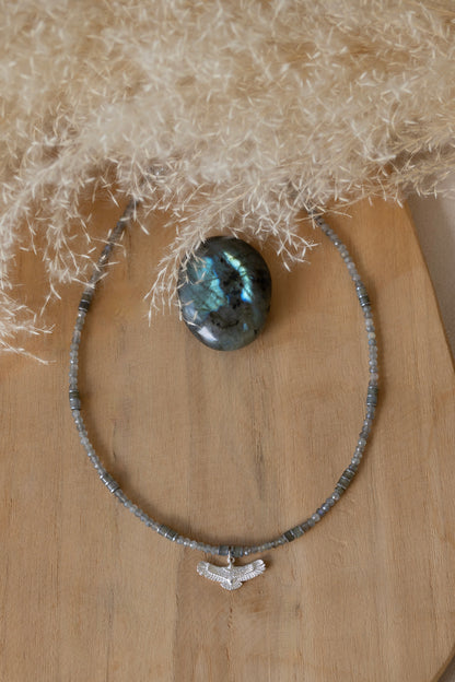 Collier Aguila Labradorite argent