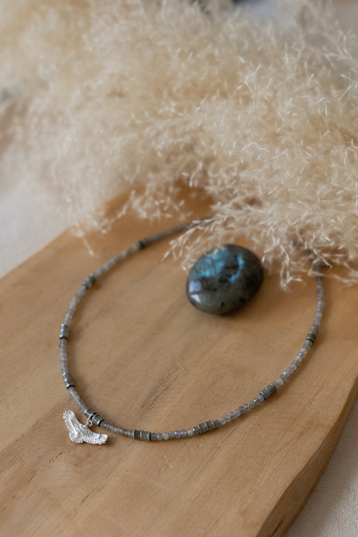 Collier Aguila Labradorite argent