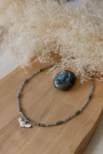 Collier Aguila Labradorite argent