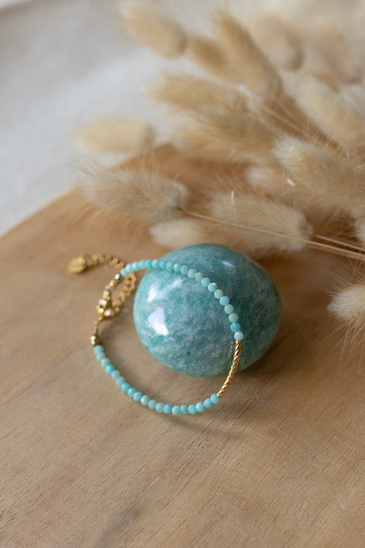 Bracelet Lou pierre Amazonite