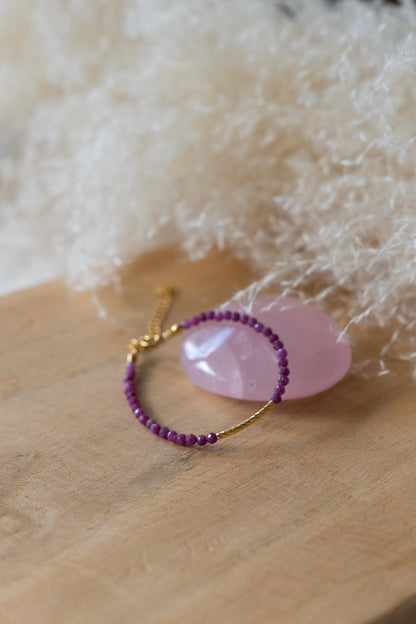Bracelet Lou pierre de Rubis