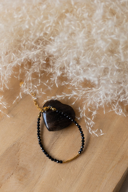 Bracelet Lou Onyx noir