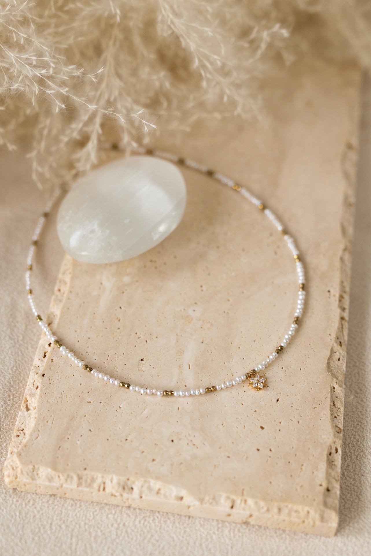 Collier Dalia en perles d'eau douce