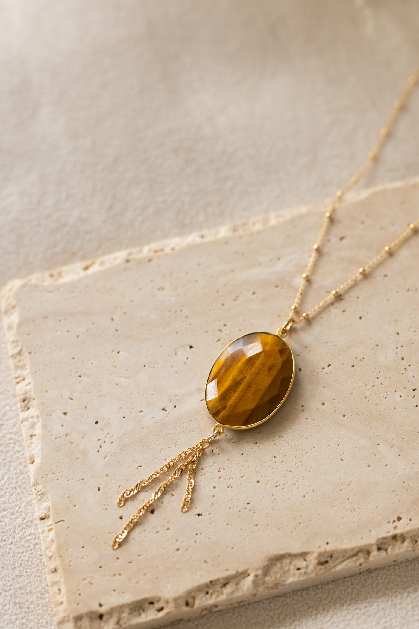 Collier Atlas oeil du tigre