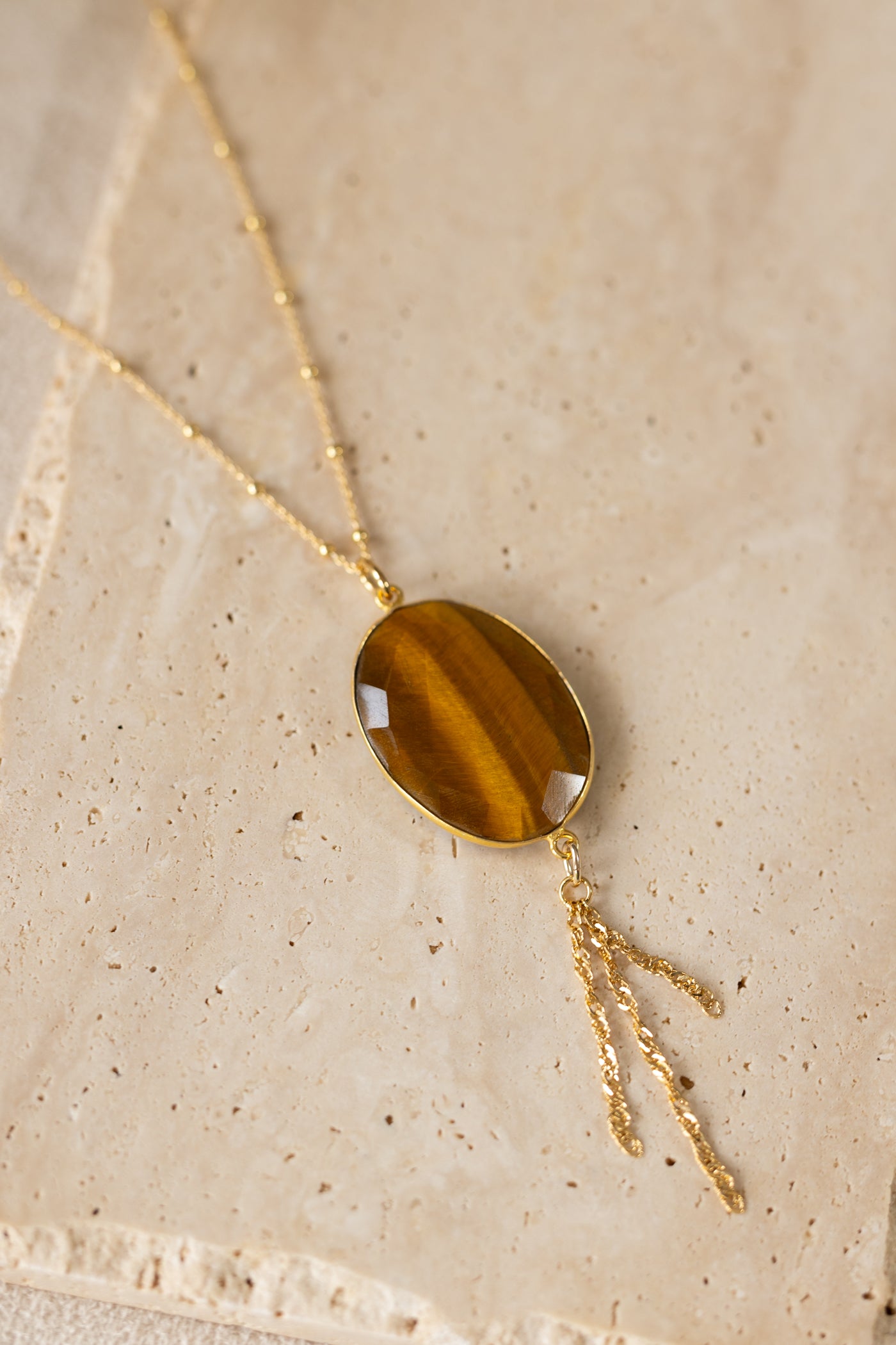 Collier Atlas oeil du tigre