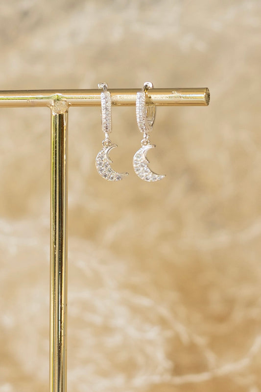 Boucle d'oreille Luna argent