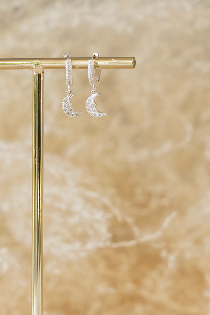 Boucle d'oreille Luna argent