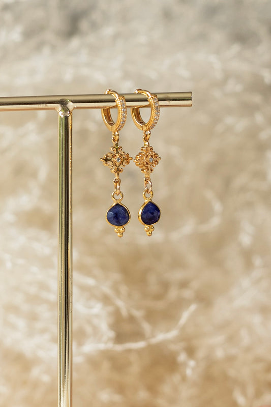 Boucles d'oreilles Tessa Lapis-Lazuli