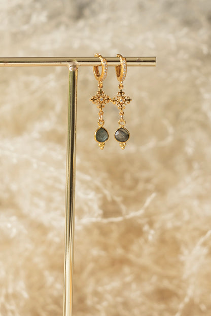 Boucles d'oreilles Tessa Labradorite