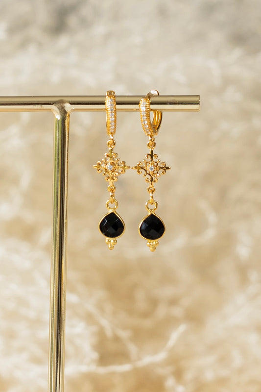 Boucles d'oreilles Tessa Onyx