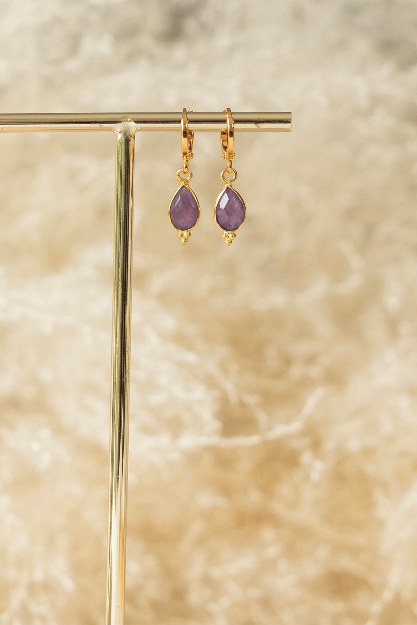 Boucles d'oreilles Milo Améthyste