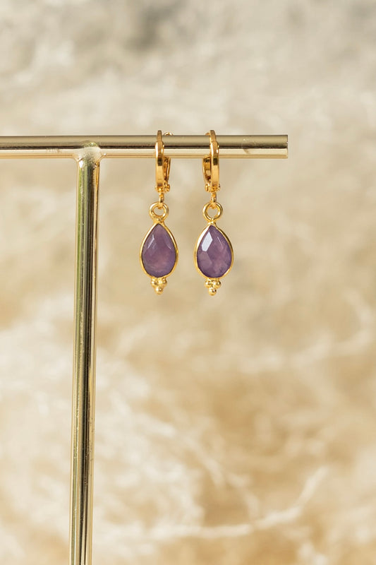 Boucles d'oreilles Milo Améthyste