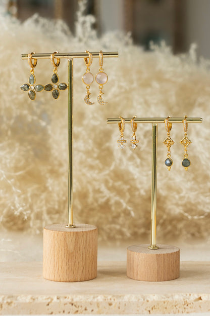Boucles d'oreilles Tessa Labradorite