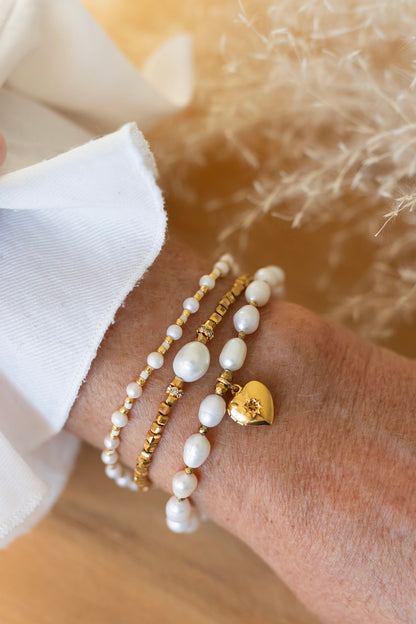 Bracelet Love en perles d'eau douce