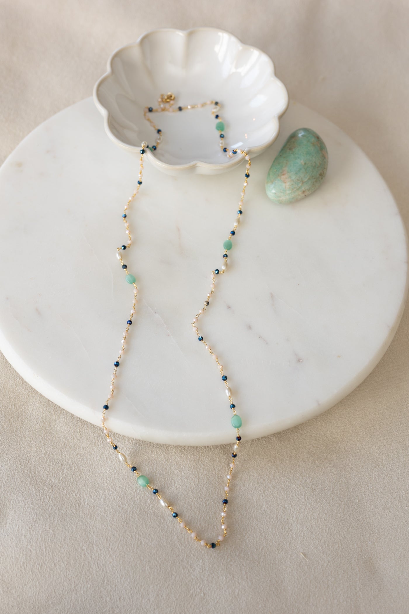 Sautoir Béa bleu aventurine