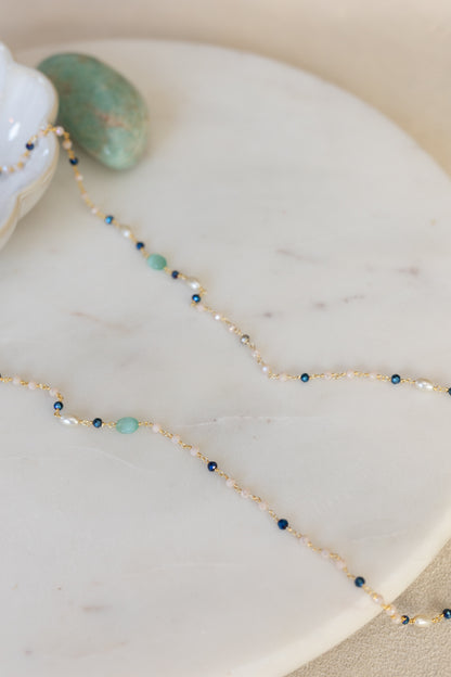 Sautoir Béa bleu aventurine